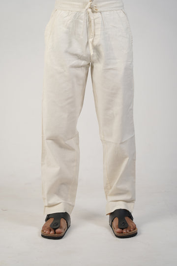 Beige Linen Pant