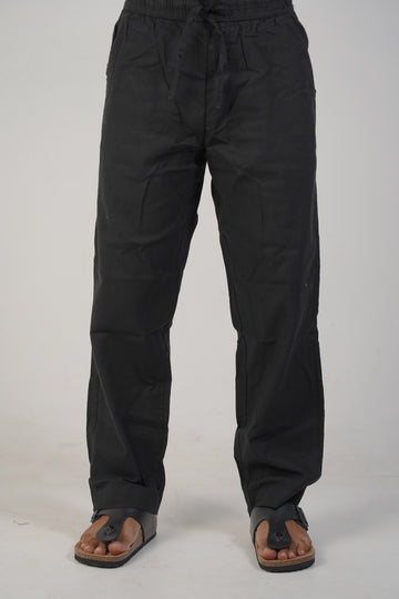 Black Linen Pant
