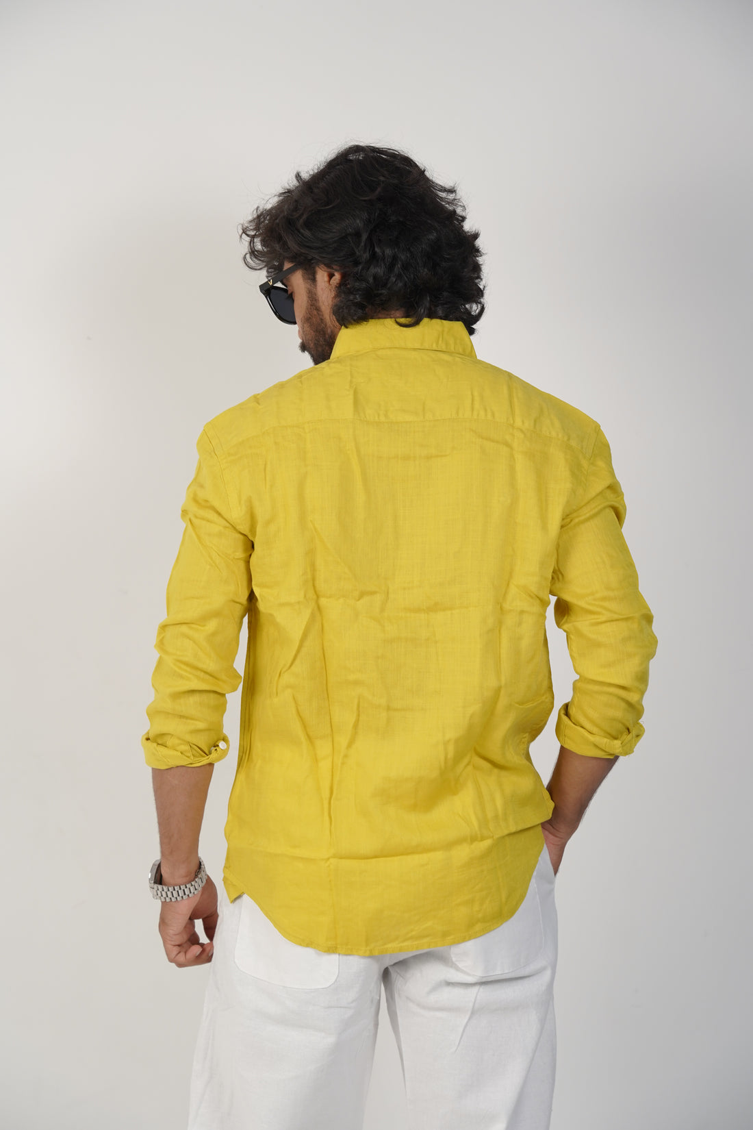 Turmeric Yellow Linen Shirts