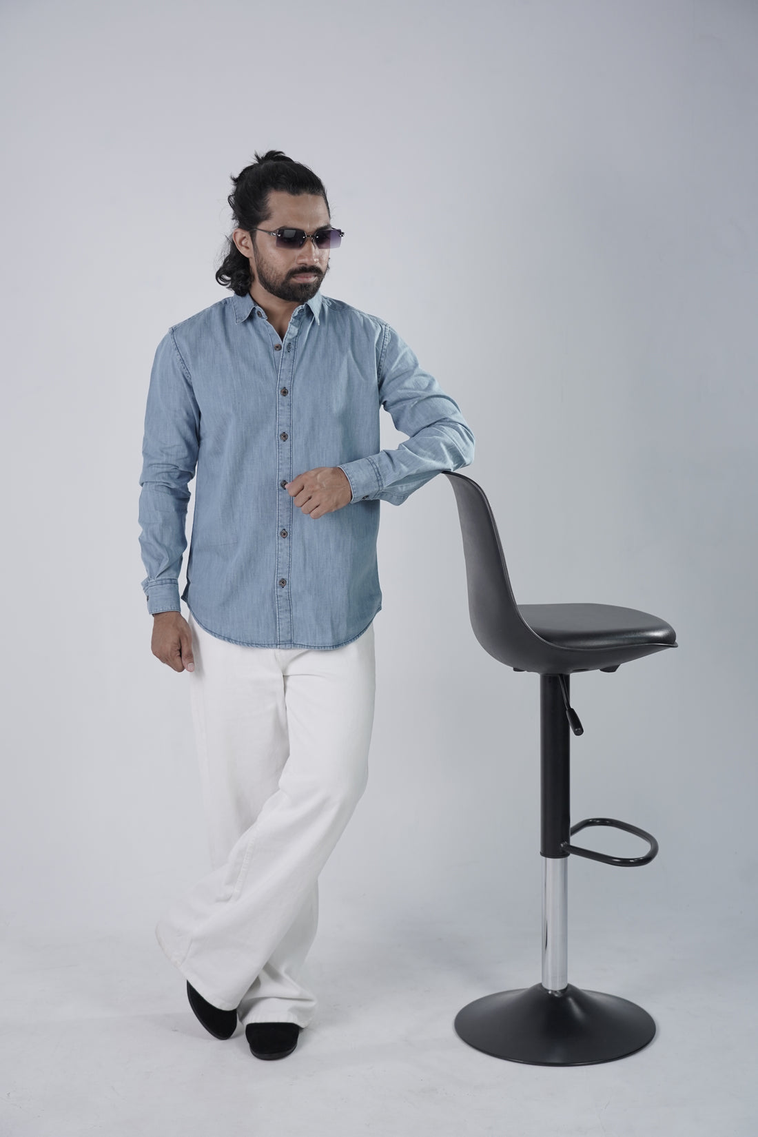 Sky Blue Denim Shirt