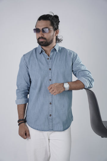 Sky Blue Denim Shirt