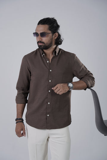 Brown Turkish Linen Shirt