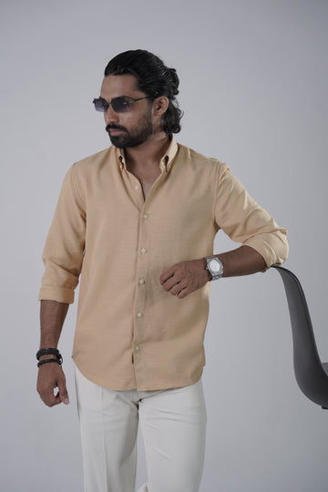 Mango Yellow Turkish Linen Shirt