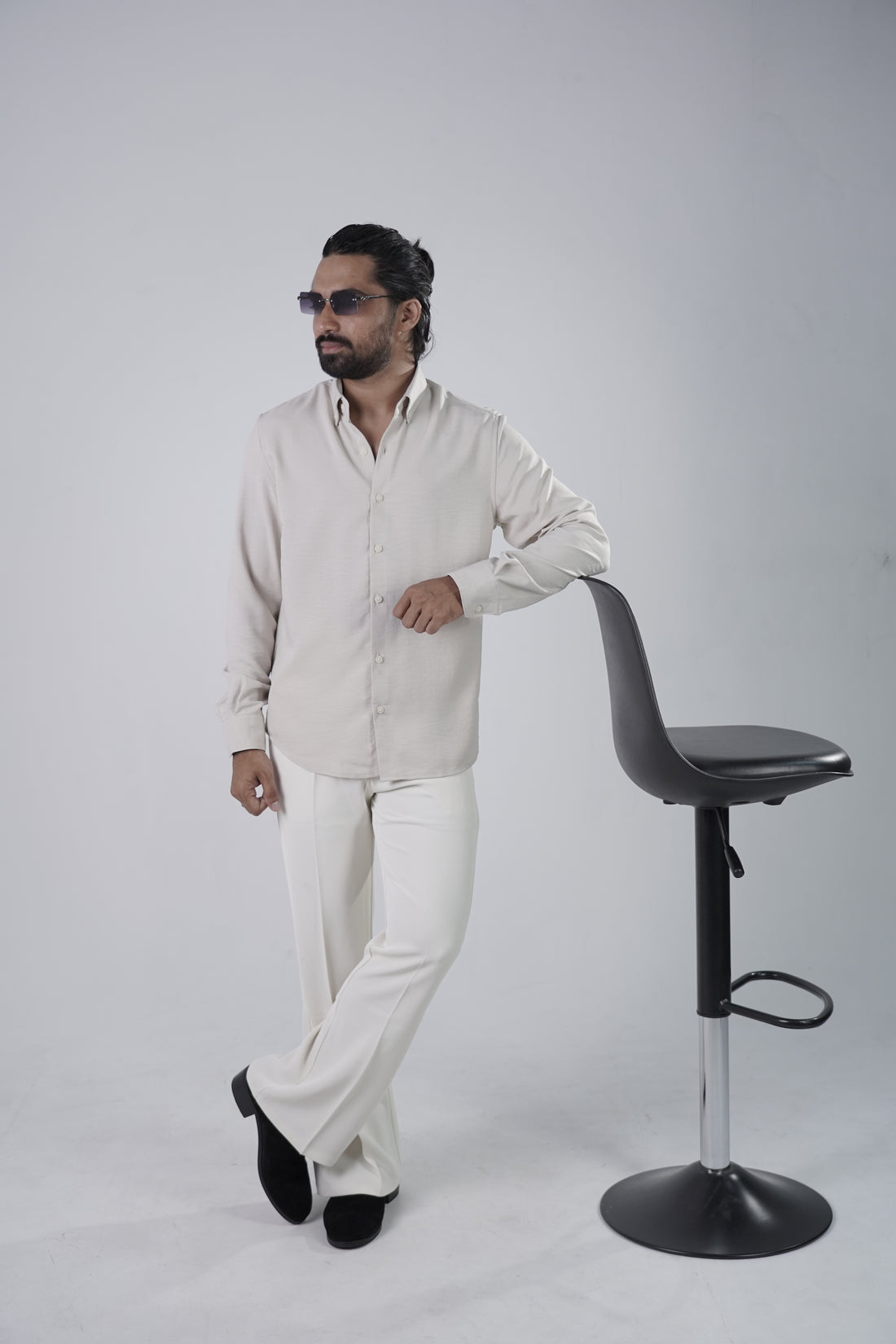 Off White Turkish Linen Shirt