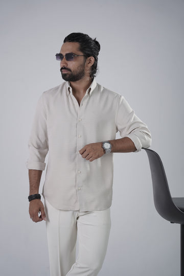 Off White Turkish Linen Shirt