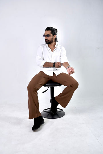 White Turkish Linen Shirt