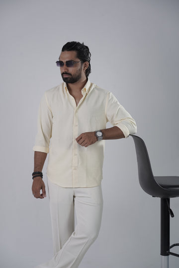 Lite Yellow Turkish Linen Shirt