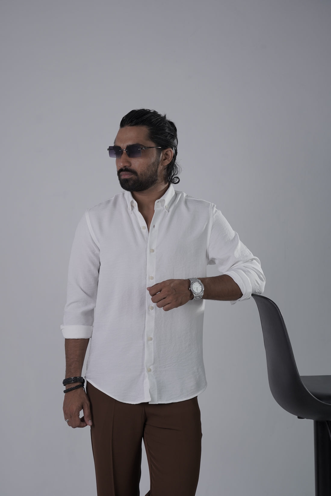 White Turkish Linen Shirt