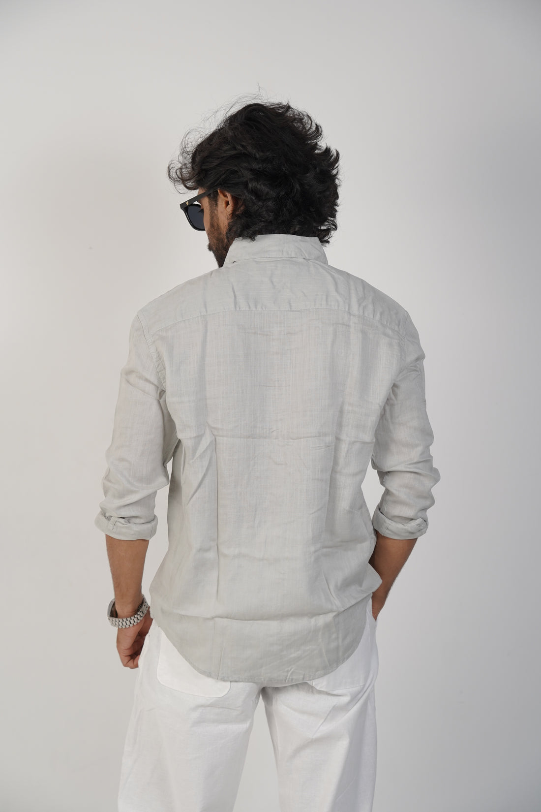 Light Grey Linen Shirts