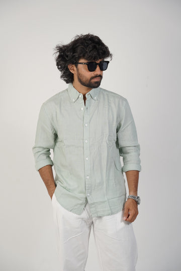 Pastel Green Linen Shirts