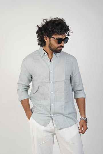 Sky Blue Linen Shirts