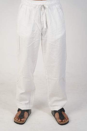 White Linen Pant