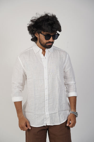White Linen Shirts